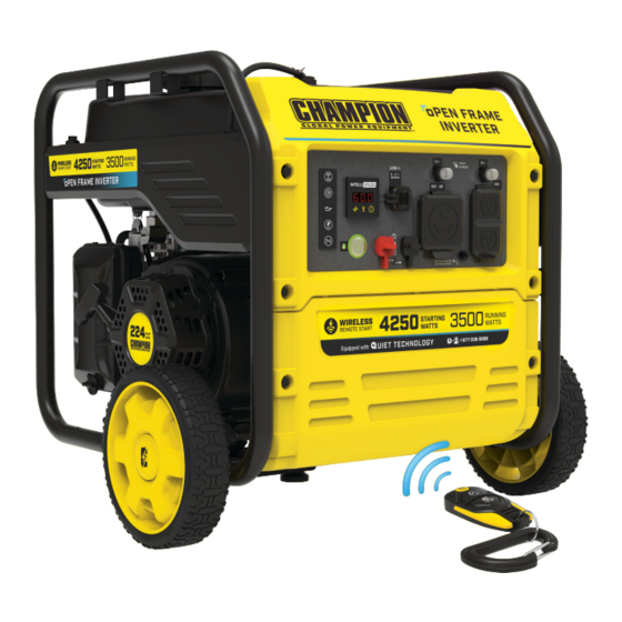 Champion Global Power Equipment 200913 Quick Start Manual