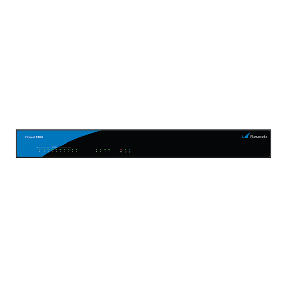 Barracuda NextGen F180 Instructions