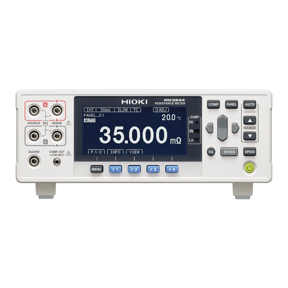 Hioki RM3544-01 Instruction Manual
