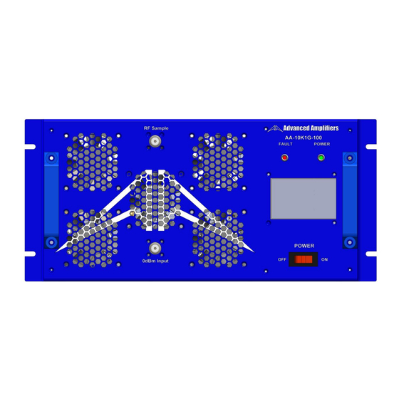 Advanced Amplifiers AA-10K1G-100 Manuals