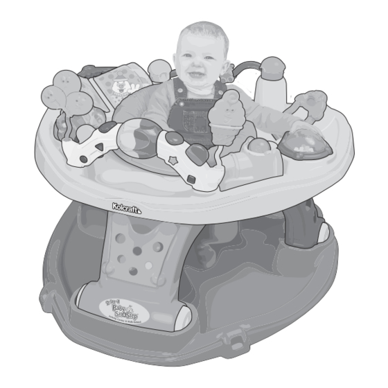 Kolcraft baby sit & step Instruction Sheet