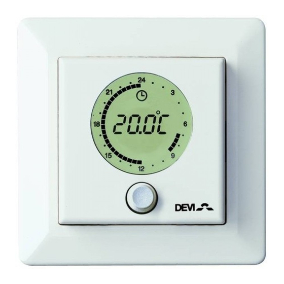 DEVI devireg 550 Programmable Thermostat Manuals