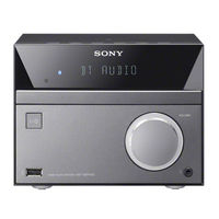 Sony CMT-SBT40D Operating Instructions Manual