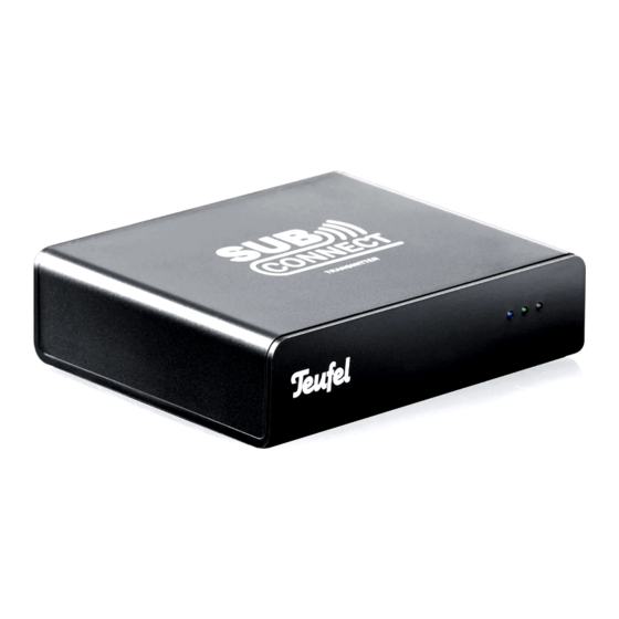Teufel Subconnect TX Technical Description And Instruction Manual