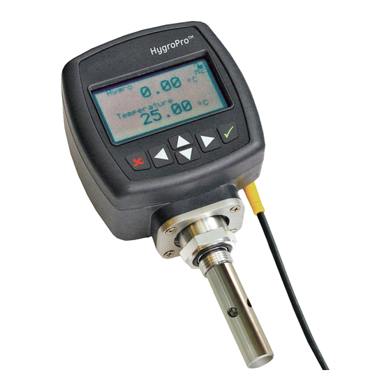 Baker Hughes Panametrics HygroPro User Manual