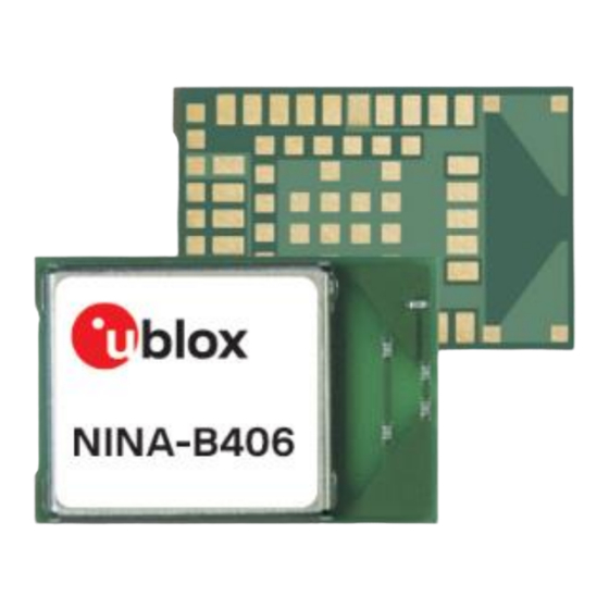 Ublox NINA-B4 Series System Integration Manual