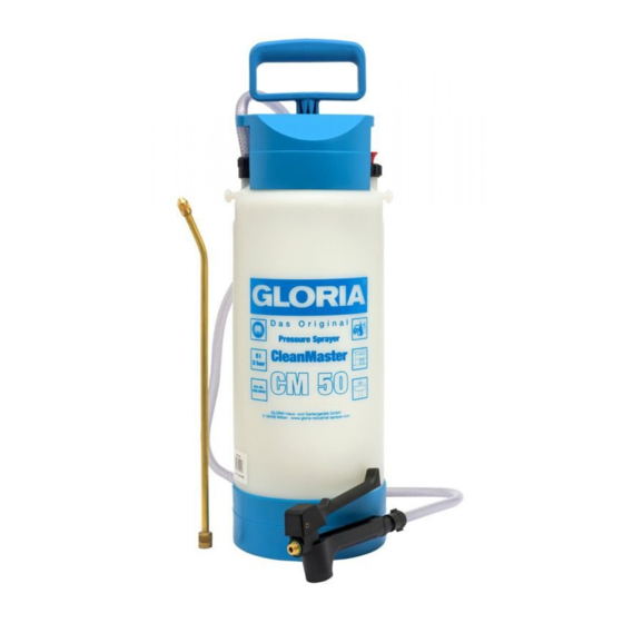 Gloria CleanMaster CM 50 Instructions For Use Manual