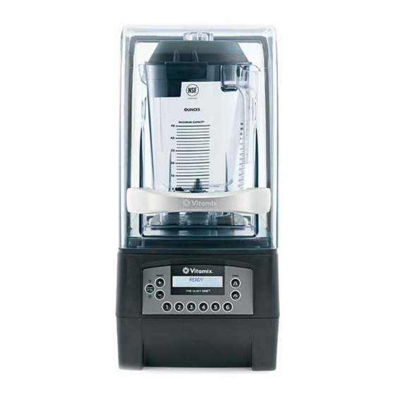Vitamix The Quiet One On-counter Series Use And Care Manual