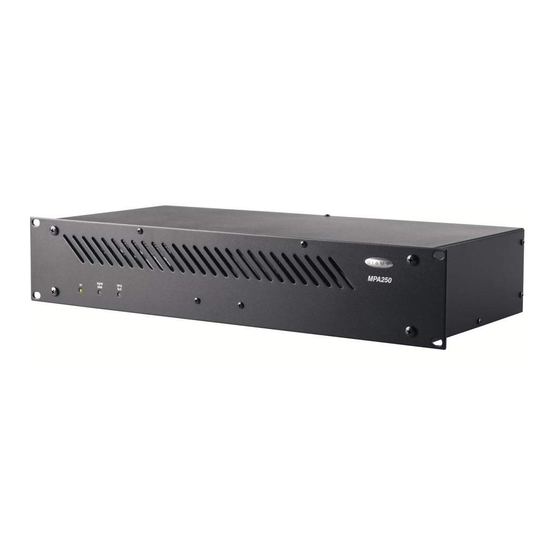 Biamp MPA250 Operation Manual