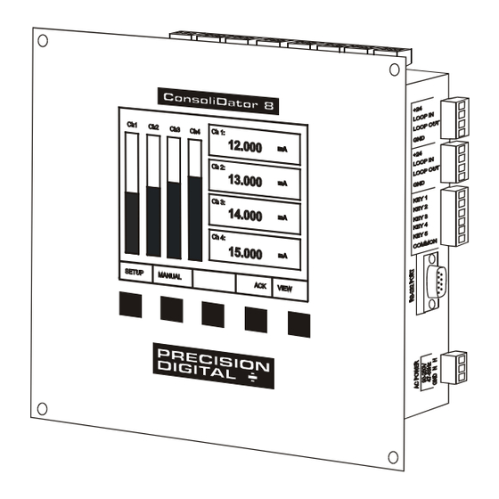 PRECISION DIGITAL ConsoliDator 4 Instruction Manual