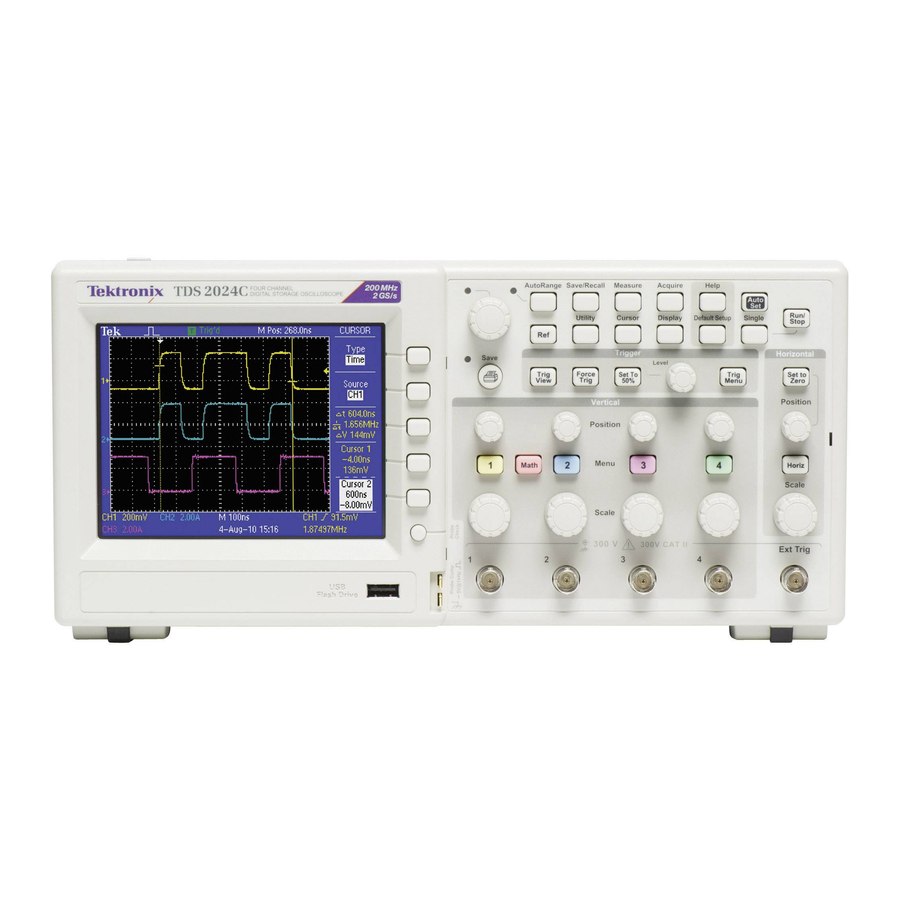 Tektronix TBS1000 Series Manuals