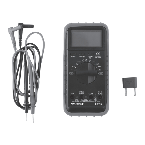 kincrome K8315 Manual