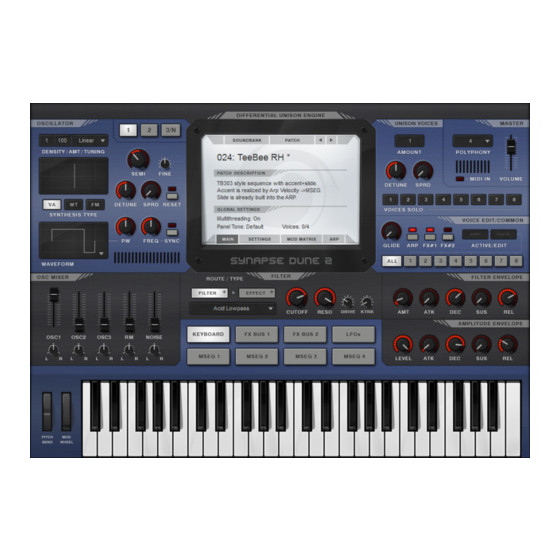 Synapse DUNE 2 User Manual