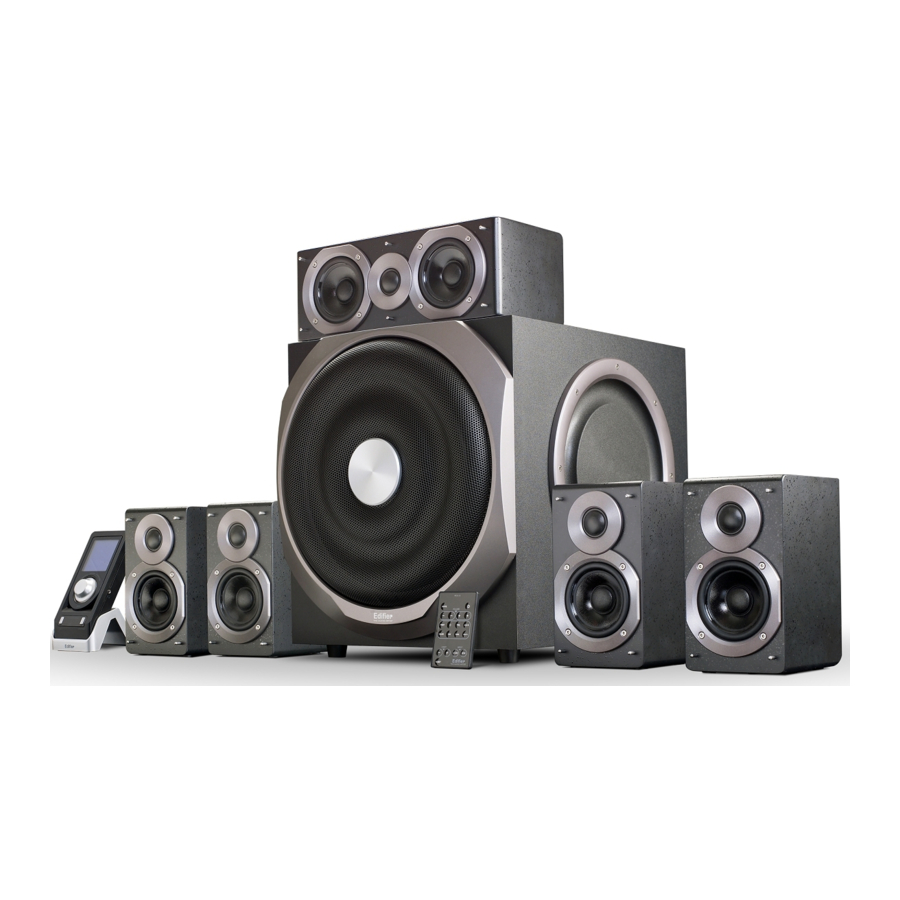 EDIFIER S550 - Multimedia Speaker Manual