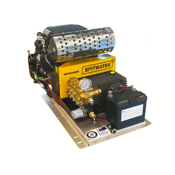 Spitwater HP30275P Operating & Maintenance Manual