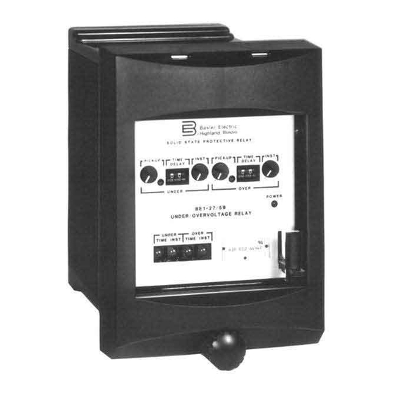 Basler BE1-27 Instruction Manual