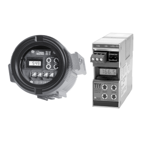 Moore Industries TIY Installation Manual