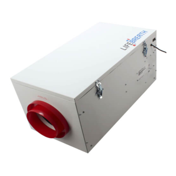 Lifebreath TFP-3000HEPA Installation Manual