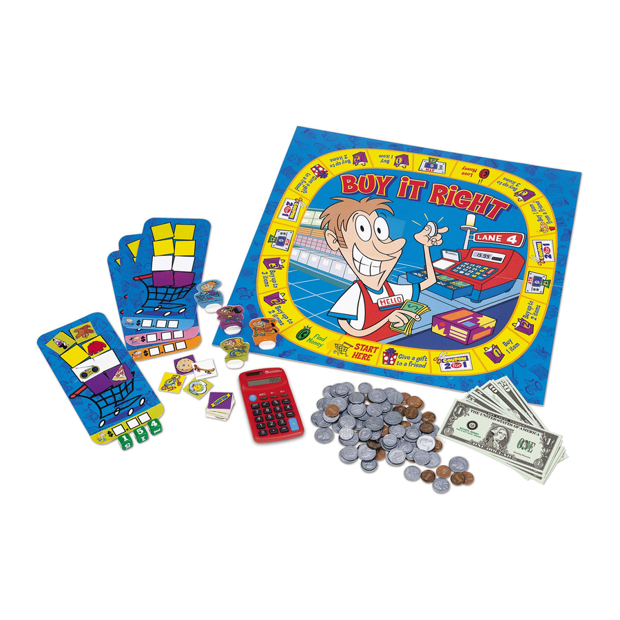 Learning Resources Buy it Right - Shopping Game Rules and Instructions