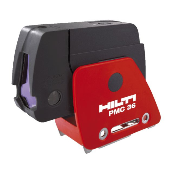 Hilti PMC 36 Manual