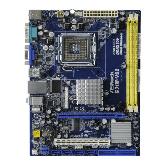 ASROCK G31M-VS2 User Manual