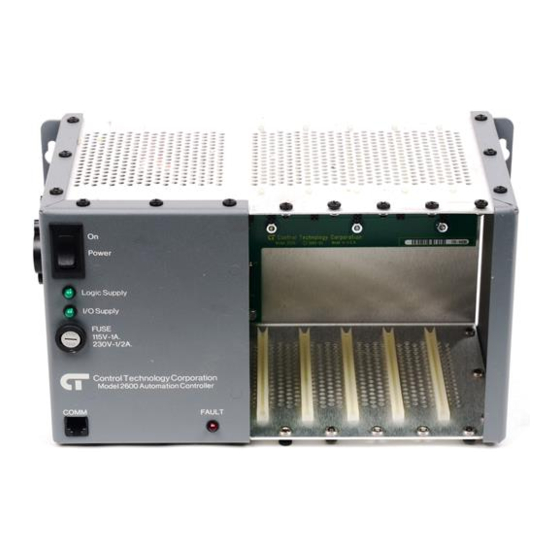 Control Technology 2600XM Installation Manual