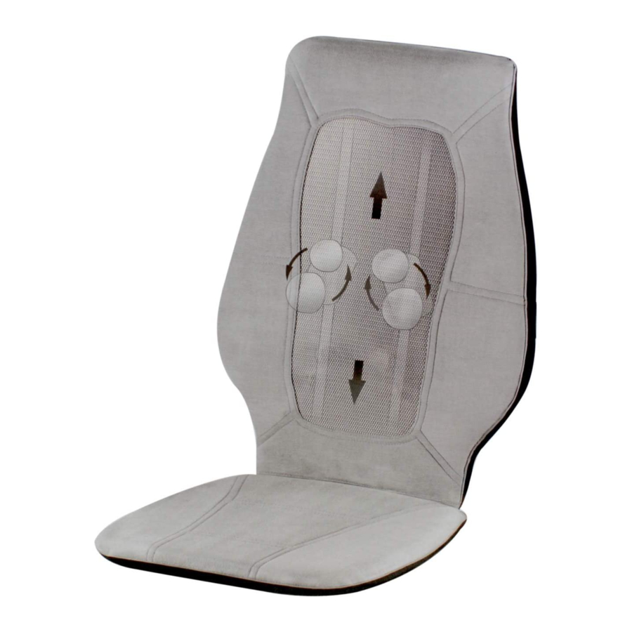 User Manuals: inventum MG190 Shiatsu Massage Seatcover