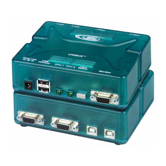 NTI UNIMUX-USBV-2 Installation And Operation Manual