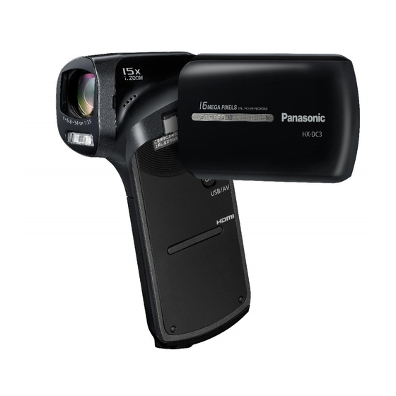 Panasonic HX-DC3 Basic Operating Instructions Manual