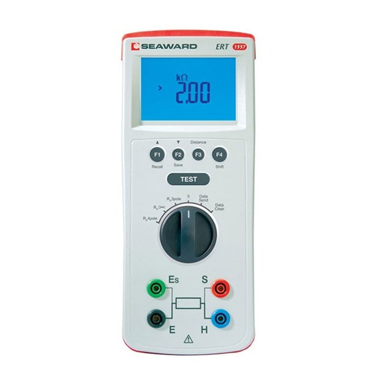 Seaward ERT1557 Operating Instructions Manual