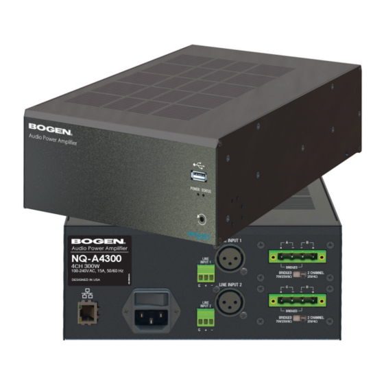 Bogen NYQUIST NQ-A4060 Installation And Use Manual