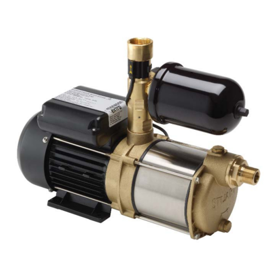 Stuart Turner Monsoon Extra U1.4 bar Installation, Operation & Maintenance Instructions Manual