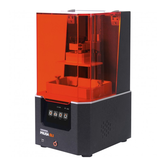 Prusa Research SL1 Manual
