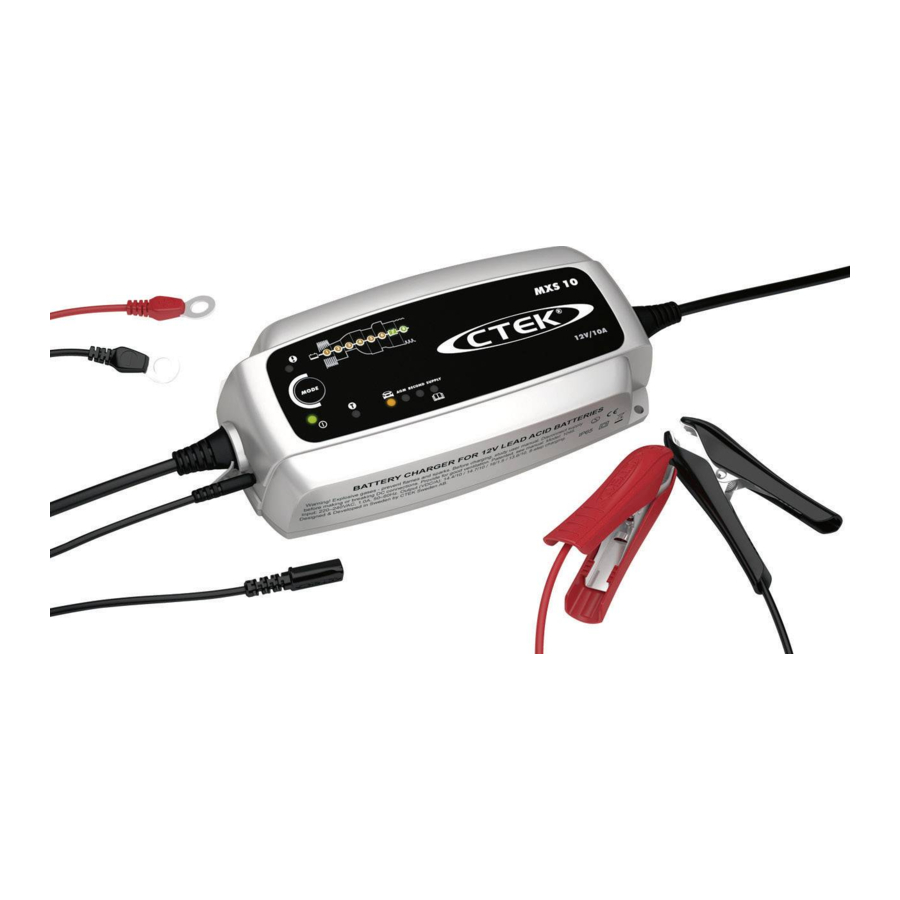 CTEK MXS 10 - Battery Charger Manual