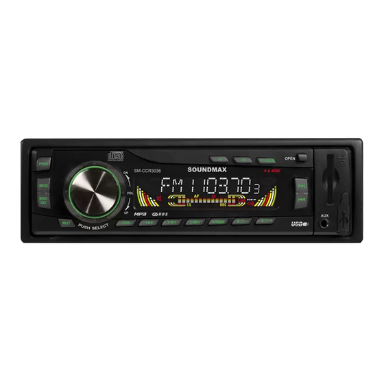 SoundMax SM-CCR3036 Instruction Manual
