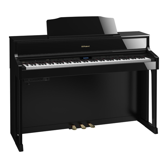 Roland HP605 Owner's Manual