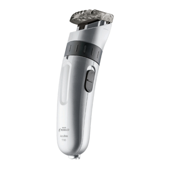 Philips NORELCO T765/60 User Manual