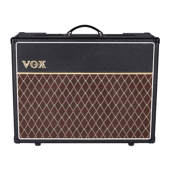 VOX Amplification LTD AC30S1 Service Manual