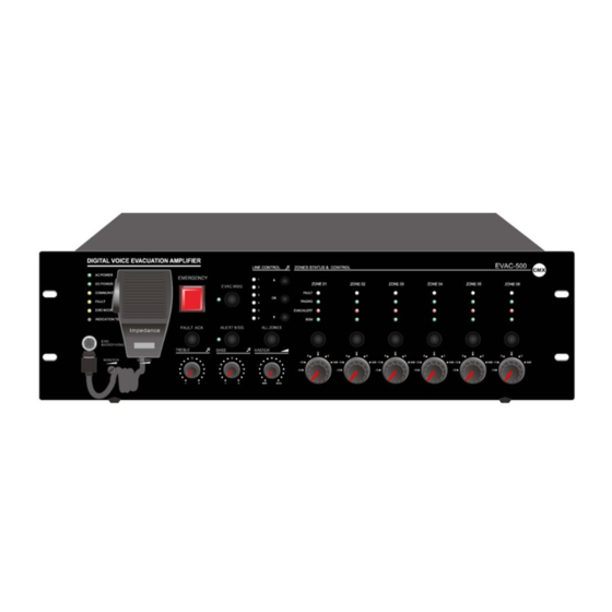 CMX EVAC-500 Installation And Operation Manual