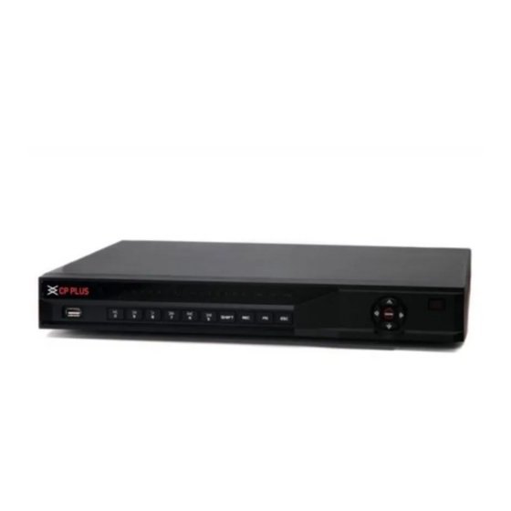 CP Plus CP-UNR-4K2041-V2 Quick Start Manual