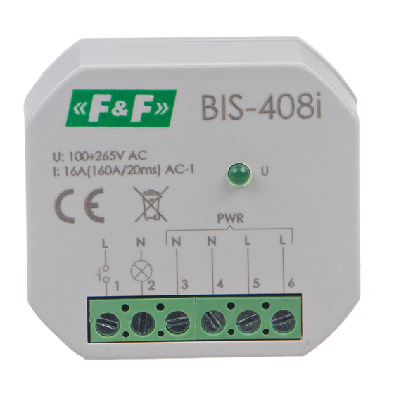 F&F BIS-408i Quick Start Manual