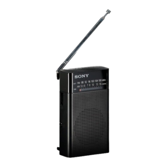 Sony ICF-P26 Operating Instructions