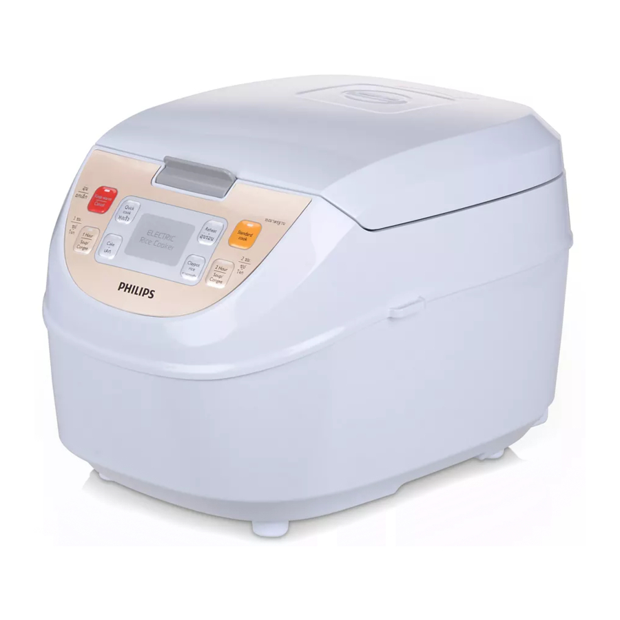 Philips HD3130 - Rice Cooker Manual