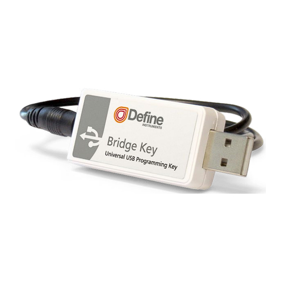 Define Instruments Bridge Key Quick Start Manual