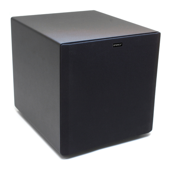 energy power 10 Home Theater Subwoofer Manuals