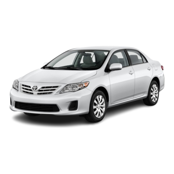 Toyota 2013 Corolla Owner's Manual