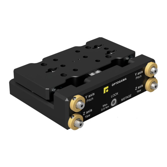 OPTOGAMA MSTAGE Series Manual