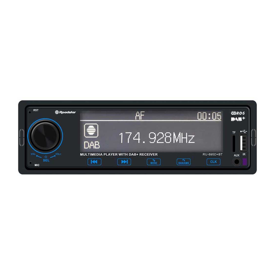 Roadstar RU-695D+BT Car Radio Bluetooth Manuals