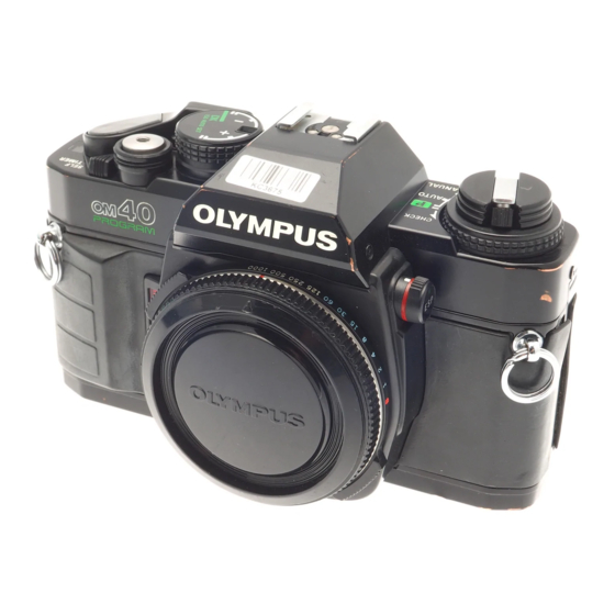 Olympus OM 40 PROGRAM Instructions Manual