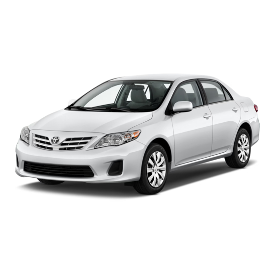 Toyota 2013 Corolla Quick Manual
